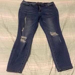 A Beautiful Soul size 16 distressed jeans